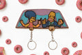 Llavero Los Simpson — Madera grabada